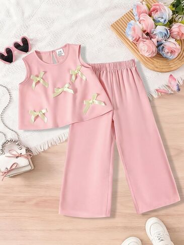 Infant Toddler Baby Girls Clothes Outfits,2 Piece Cute Summer Short Sleeve Top and Pants in Saudi Arabia