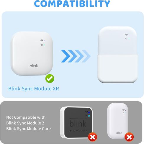 2-in-1 Outlet Mount & Charger for Blink Sync Module XR, Space-Saving Wall Mount Holder with Built-in Plug – Sync Module XR Charging Station for Blink Security Camera, Easy Install in Kuwait