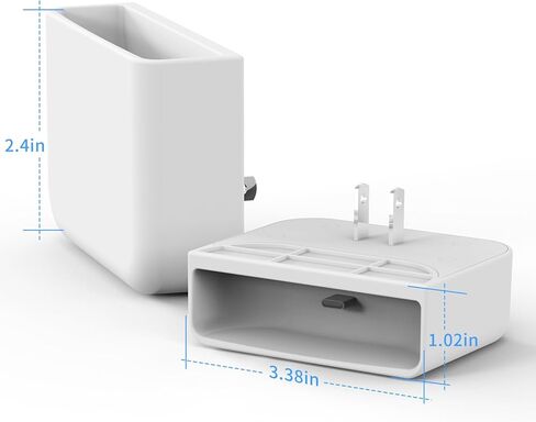 2-in-1 Outlet Mount & Charger for Blink Sync Module XR, Space-Saving Wall Mount Holder with Built-in Plug – Sync Module XR Charging Station for Blink Security Camera, Easy Install in Kuwait