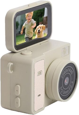 2K Digital Camera, 2MP Retro Selfie Camera with 1.47 Inch Flip Screen and Built in Flash, for Travel Parties Daily Adventures in Kuwait