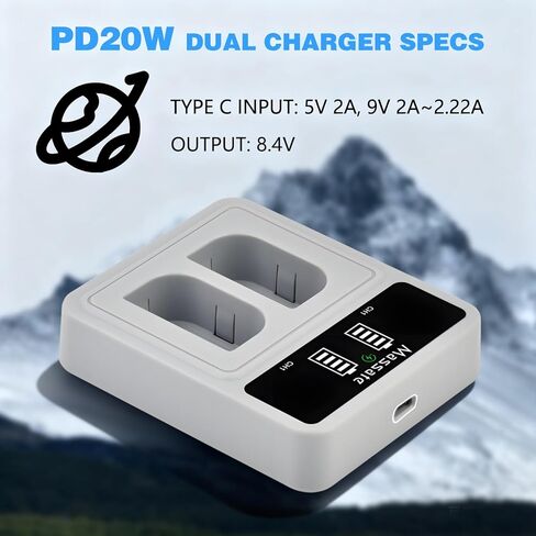 3 عبوات بطاريات LP-E6 بقدرة 2600 مللي أمبير في الساعة وشاحن سريع LED PD20W - طاقة كاملة 2.5 ساعة، بطارية LP-E6 لكاميرات Canon EOS 5D Mark II/III/IV، 5DS/R، 6D/6D II، 7D/7D II، 60D 70D 80D 90D، R، R5 & R6 DSLR in Kuwait