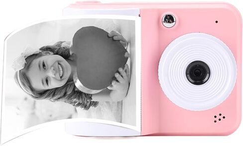 LICAEVEY Instant Print Camera, 48MP 1080P HD Digital Camera with 2.4 Inch Screen and 3 Rolls Print Paper, for Kids Teens Birthday Gifts (Pink) in Saudi Arabia