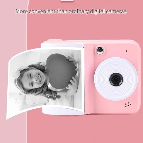 LICAEVEY Instant Print Camera, 48MP 1080P HD Digital Camera with 2.4 Inch Screen and 3 Rolls Print Paper, for Kids Teens Birthday Gifts (Pink) in Saudi Arabia