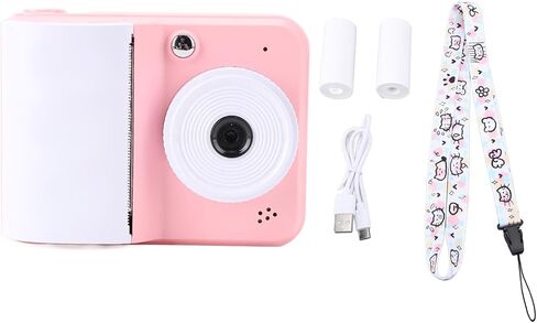 LICAEVEY Instant Print Camera, 48MP 1080P HD Digital Camera with 2.4 Inch Screen and 3 Rolls Print Paper, for Kids Teens Birthday Gifts (Pink) in Saudi Arabia