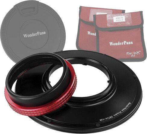 حامل فلتر دوار WonderPana FreeArc 145 مم متوافق مع عدسة Panasonic Lumix G Vario 7-14 مم f/4.0 شبه كروية صغيرة بأربعة أرباع in Kuwait