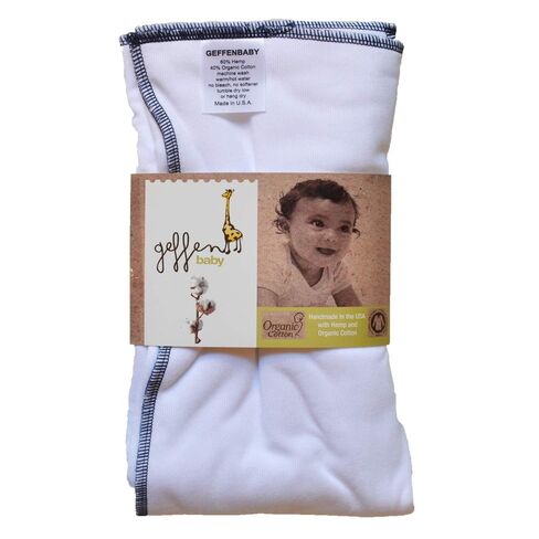 Geffen Baby Small Jersey Prefolds - 100% Cotton | 9-10 oz Absorbency, Ideal for Infants | 14.5"x16" Before Washing in Kuwait