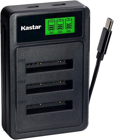 Kastar 2-Pack Battery with LZD3 USB Triple Charger Compatible with Nikon EN-EL19 Sony NP-BJ1, Nikon Coolpix S33 S32 A300 A100 W150 W100 S7000 S6900 S6800 S6700 S6600 S6500, Sony DSC-RX0 in Saudi Arabia