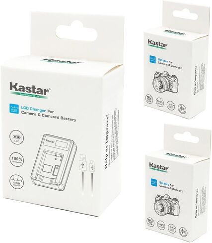 بطارية Kastar 2 حزمة وشاحن USB رفيع LCD لكاميرا Samsung BP1030، BP1030B، BP1130، ED-BP1030 وSamsung NX200، NX210، NX300، NX300M، NX1000، NX1100، NX2000 in Kuwait