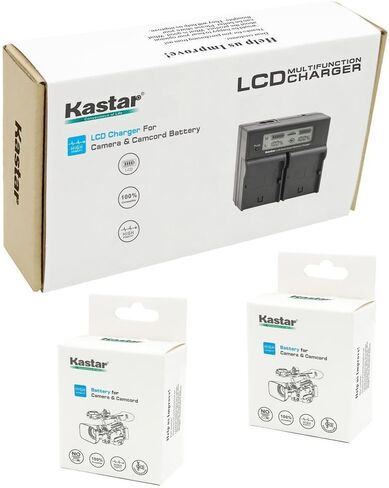 Kastar LCD Dual Fast Charger & 2 Battery Replacement for LP-E17 Battery LC-E17, LC-E17C Charger and EOS M3, EOS Rebel T6i, EOS Rebel T6s, EOS 750D, EOS 760D, EOS 8000D, Kiss X8i in Kuwait