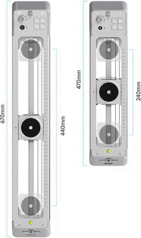 Motorized Camera Slider with 125° Panorama Rotating Track Dolly, 5.5-11Lbs Load Capacity, Buttons and App Control for Time-Lapse (60cm) in Saudi Arabia