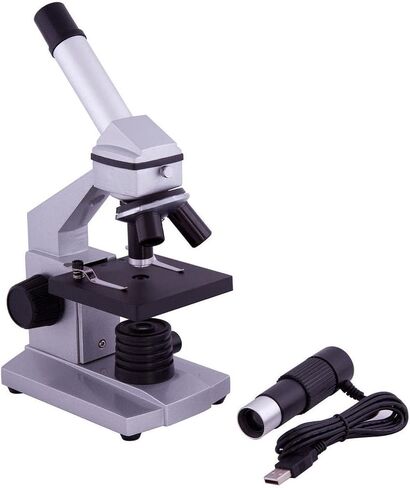 Explore One Intermediate Compound Microscope for Kids – 40X - 1024X Magnification, LED Illumination & Wide Range of Accessories Included – USB Eyepiece Directly Connects to Computer in Kuwait