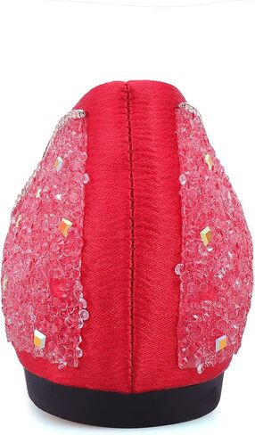 Women's Pointed Rhinestone Flat Shoes Glitter Flowers Wedding Comfortable Dress Shoes in Saudi Arabia