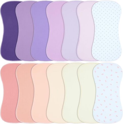 Muslin Burp Cloths 19" x 9", Baby Burping Clothes, Large Extra Soft Absorbent for Unisex Newborn Boys and Girls, 14-Pack in Kuwait