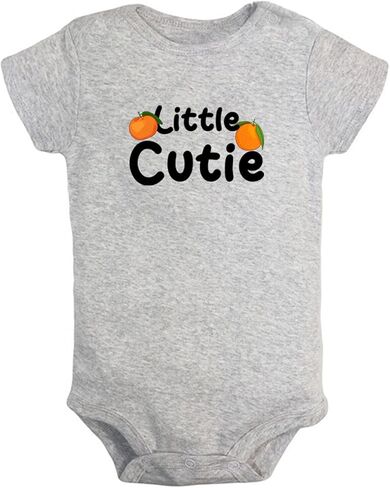 idzn Little Cutie Orange Novelty Romper، ملابس داخلية للأطفال حديثي الولادة، بذلات لطيفة للرضع، ملابس للأطفال من عمر 0 ​​إلى 24 شهرًا من قطعة واحدة in Kuwait