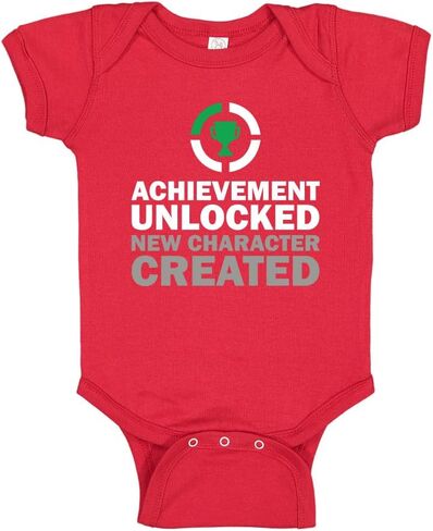 Achievement Unlocked New Character Created Baby One Piece or Toddler T-Shirt in Saudi Arabia
