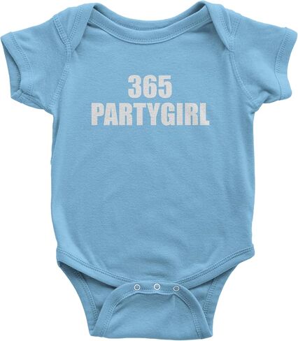 365 Party Girl Brat Girl Summer Infant One-Piece Bodysuit, Soft Cotton in Kuwait