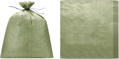 PATIKIL Heavy Duty Sand Bags, (35.5"x43.4", Gray) (5 Pcs), Empty Sandbags Woven Polypropylene Sandbags Sand Bags Suit for - Flooding Weight Construction Earth Bag Homes in Kuwait