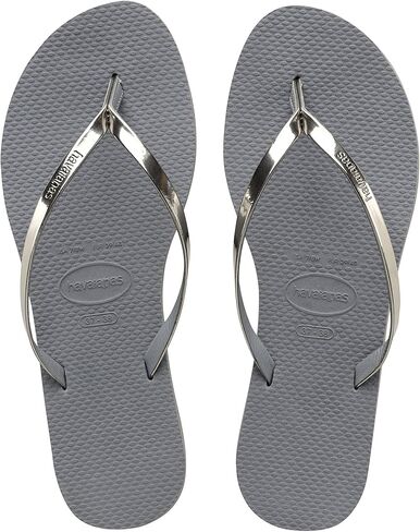 Havaianas You Metallic Womens Flip Flops Grey - 39-40 in Kuwait