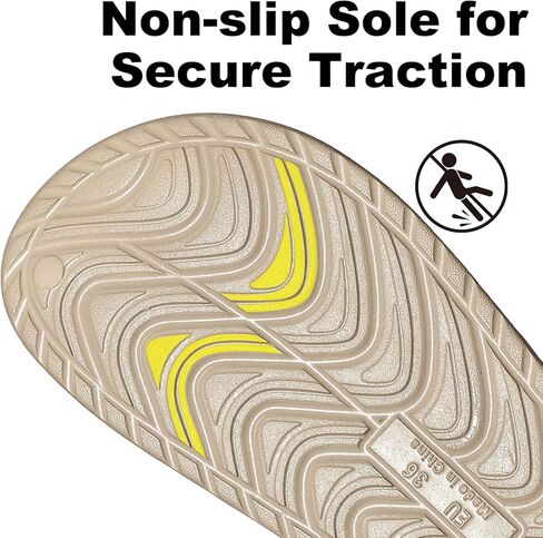 Frykun Women's Flip Flops with Arch Support Men's Comfortable Cushion Recovery Sandals Indoor Outdoor Slides in Saudi Arabia