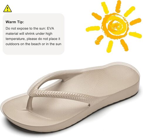 Frykun Women's Flip Flops with Arch Support Men's Comfortable Cushion Recovery Sandals Indoor Outdoor Slides in Saudi Arabia