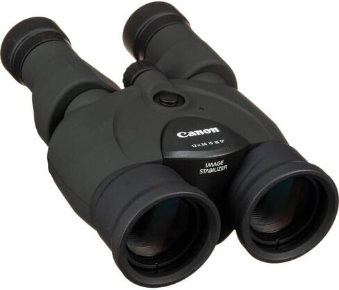 Canon 12x36 هي حزمة مناظير تثبيت الصورة III | تكبير 12x مع تثبيت الصورة البصرية والبصريات الحادة والتصميم المريح | للسفر ومراقبة الطيور (9526B002) + الحزام + المزيد in Kuwait