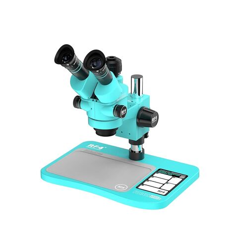 6558PRO مجهر ستيريو ثلاثي العينيات فائق الدقة بقاعدة كبيرة 6.5X-58X للهاتف PCB لحام مجهر كبير المجال 4K/2K كاميرا (RF-6558PRO 4KC7) in Kuwait
