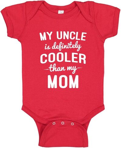 My Uncle is Cooler Than My Mom سالوبيت للأطفال/ تي شيرت للأطفال الصغار هدية مضحكة من Brother in Kuwait
