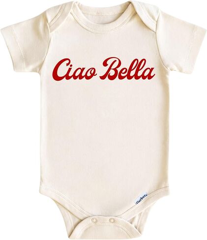 Ciao Bella Baby Onesie – Italian Baby Outfit for Boys and Girls, Cute Newborn Bodysuit, Italy Inspired Gifts in Kuwait