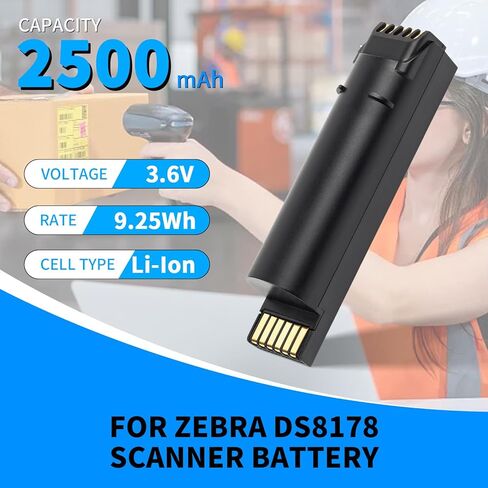 CBQ 2500mAh 9.25Wh Replacement Batteries fit for Zebra DS8178 DS8100 DS8170 AS-000231 CR8178-SC Battery in Saudi Arabia