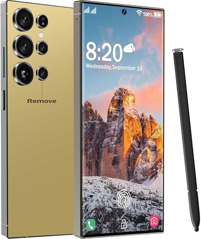 I25 Ultra Unlocked Cell Phone, 7000mAh Long Battery Life Smartphone,Built in Pen,6.8" HD Screen 12+512GB Unlocked Phones,5G/Dual SIM/Fingerprint Unlock/Face ID (Purple2) in Saudi Arabia