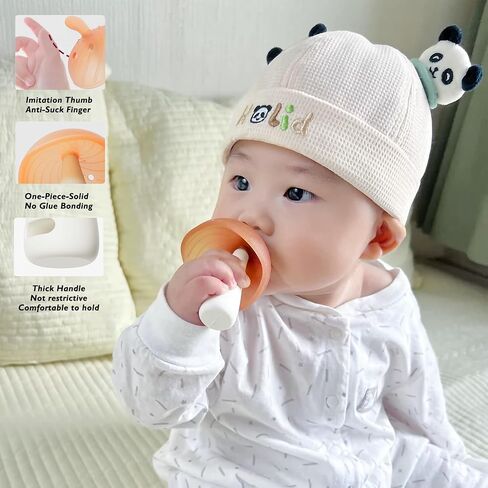 Baby Umbrella Teething Toy, Food Grade Silicone Teether for 0-12 Months - BPA Free Infant Chew Toy with Travel Case, Easy to Hold & Clean Teething Relief, Baby Shower Favorite in Kuwait