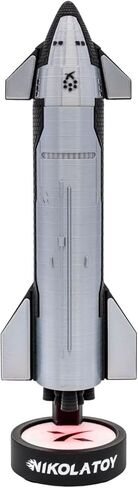 Model Starship Model 1: 200 مقياس - صاروخ فضاء مع مصابيح LED ووظيفة التغذية - زخرفة سطح المكتب الصاروخية القابلة للتحصيل ، هدية مثالية لعشاق الفضاء (النسخة الكاملة) in Saudi Arabia