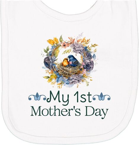 inktastic My 1st Mothers Day Newborn Bib in Saudi Arabia