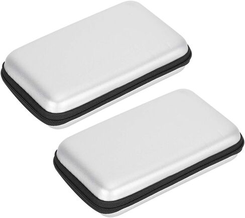 Dpofirs 2 قطعة حقيبة تخزين محمولة حقيبة حمل EVA حقيبة صلبة واقية لأجهزة 3DS XL / 3DS LL / 3DS Switch وحدات تحكم الألعاب المحمولة، مع 8 فتحات لبطاقات الألعاب وسحاب شامل - أسود (أسود) in Saudi Arabia
