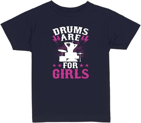 Drums are for Girls Toddler Kids T-Shirt in Saudi Arabia