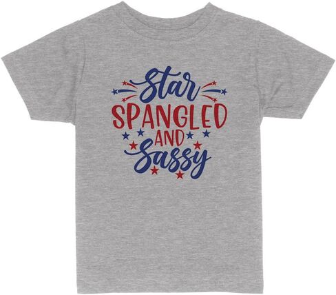 Star Spangled and Sassy Toddler Kids T-Shirt in Kuwait