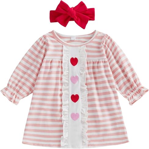 Toddler Baby Girl Summer Clothes Plaid Letter Lobster Embroidery Short Sleeves Dress/Shirt Romper Bodysuit in Saudi Arabia