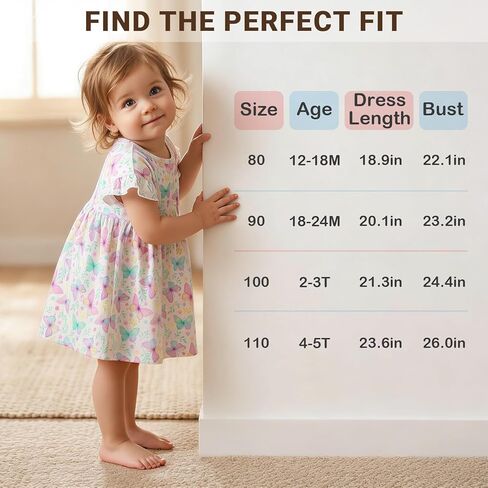 Pink Dino Toddler Girls Dress Ribbed Baby Girl Dress Ruffle Sleeve Dresses for Baby Girls Outfits Beach Sundress in Saudi Arabia