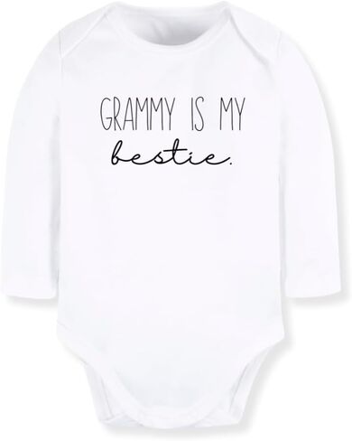 تي شيرت Grammy is My Bestie Baby، تي شيرت للأطفال الصغار والأطفال - هدية لملابس الأطفال في عيد الأم للجدة in Kuwait