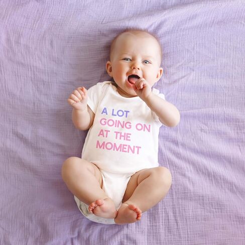 We Are Never Getting Back Onesie A Lot Going On at The Moment Baby Onesie Gift Customized Babies Onesie in Saudi Arabia