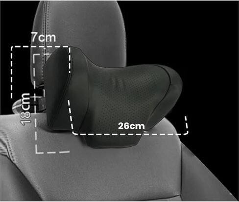 Car PVC Leather Multifunctional Headrest Adjustable Up And Down Cushion Neck Pillow in Kuwait