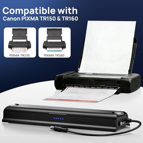 حزمة بطارية بديلة LK-72 بقدرة 5000 مللي أمبير في الساعة 10.8 فولت متوافقة مع طابعات Canon TR160/TR150 المحمولة، بطارية مطورة في غطاء المعدات in Saudi Arabia