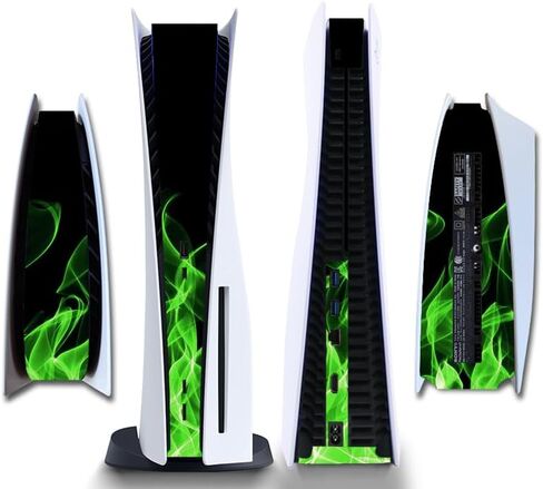 Side Protective Film Sticker PS5 Disk Edition Skin Sticker Decal Cover for PS5 Console (Black) in Saudi Arabia