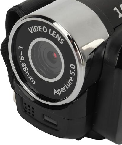 Sanpyl Video Camera Camcorder, 1080P 16MP 16X Zoom 2.4 Inch Rotatable Screen Camcorder, Handheld Video Recorder with Fill Light & 1/4 inch Thread Hole for Teens Beginner Adult (Black) in Kuwait