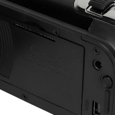 Sanpyl Video Camera Camcorder, 1080P 16MP 16X Zoom 2.4 Inch Rotatable Screen Camcorder, Handheld Video Recorder with Fill Light & 1/4 inch Thread Hole for Teens Beginner Adult (Black) in Kuwait