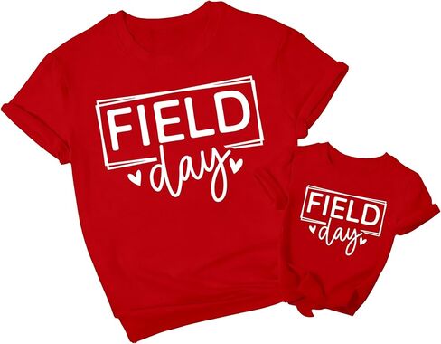 Field Day Shirt Women Toddler Mom Kids the Games Begin Field Day Shirts Teacher Student Sports Days Tops in Saudi Arabia