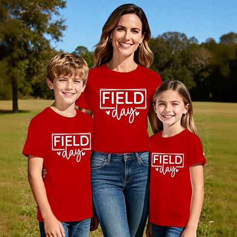 Field Day Shirt Women Toddler Mom Kids the Games Begin Field Day Shirts Teacher Student Sports Days Tops in Saudi Arabia