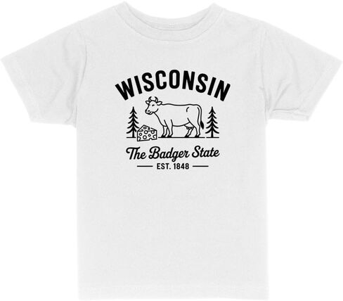 Badger State Wisconsin Toddler Kids T-Shirt in Kuwait