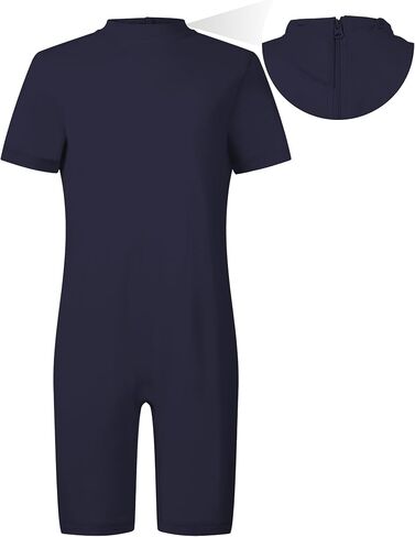 Kids Adaptive Sensory Jumpsuit for Autism SPD Anti-Strip Romper with Back YKK Zipper in Kuwait