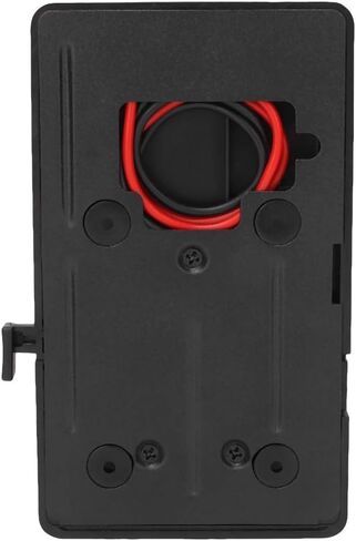 V Mount Battery Plate Adapter, ABS Material, Heat, Compact Design, Black, 14.1x9.2x2cm, for Camera and LED Light in Kuwait
